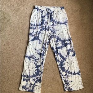 Flowy Tie dye patterned pants